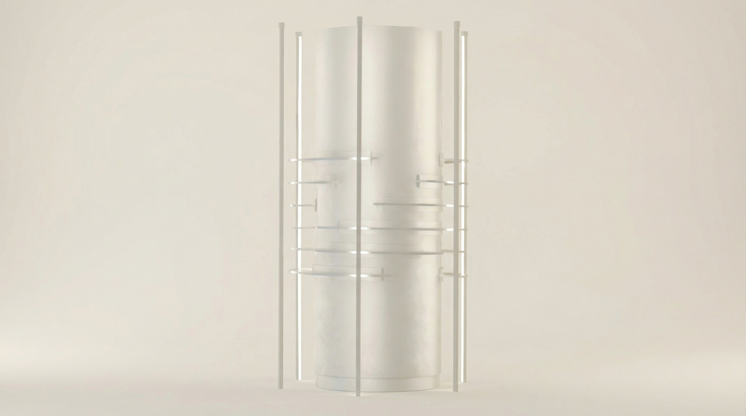 Mobiliario Totem Blanc para farmacias y ópticas — Farmalia